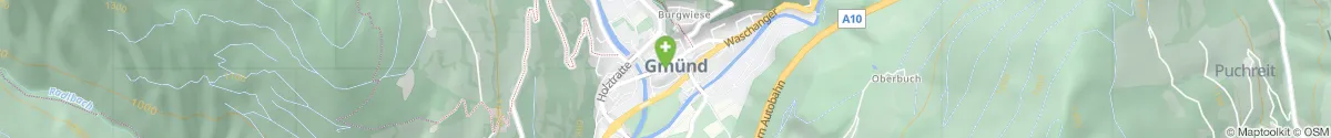 Kartendarstellung des Standorts für Heiligen-Geist-Apotheke in 9853 Gmünd
